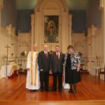 Terry Pochert and Joe Connolly on their Wedding Day with Pastor Dick Staats and Nancy Nipper