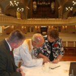 St. Marks Lutheran Church - Terry Pochert and Joe Connolly - Signing the Marriage License