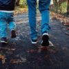 Dad Walking with Son