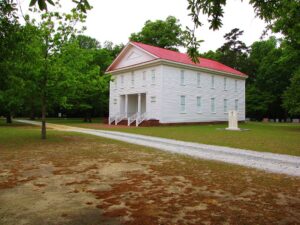 Old Bluff Presbyterian Church is a historic church in Wade, North Carolina