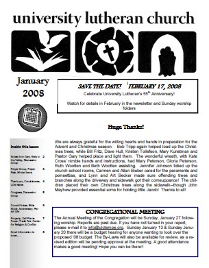 Newsletter – January 2008