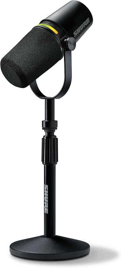 Shure MV7+ Podcast Dynamic Microphone with Stand