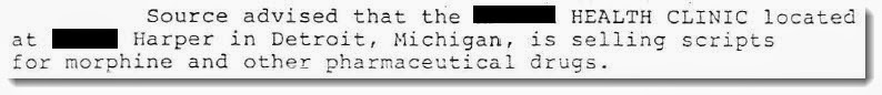 FBI files show the elder Wershe was providing information about illegal prescription drug sales while his son was providing information about cocaine trafficking.