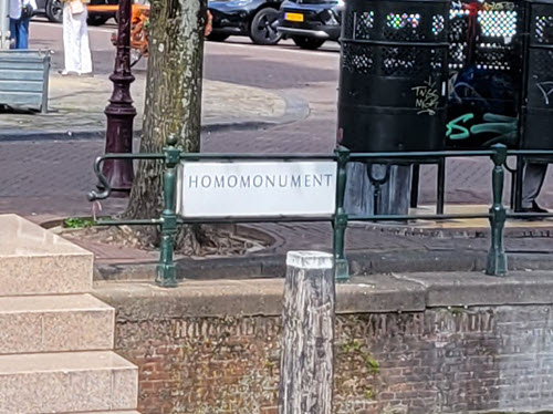 Signage at Amsterdam's Homomonument