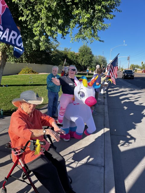 No Kings Day at Friendship Village, Tempe, Arizona