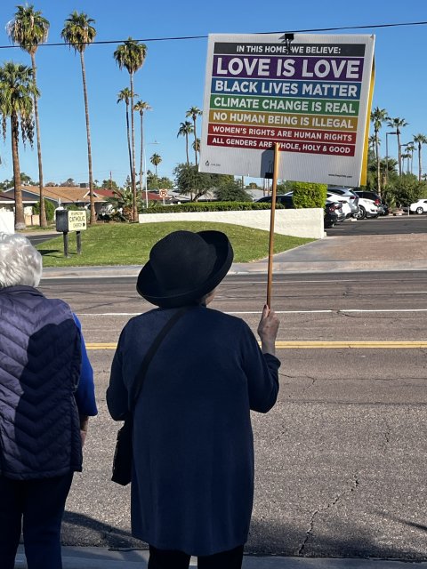 No Kings Day at Friendship Village, Tempe, Arizona