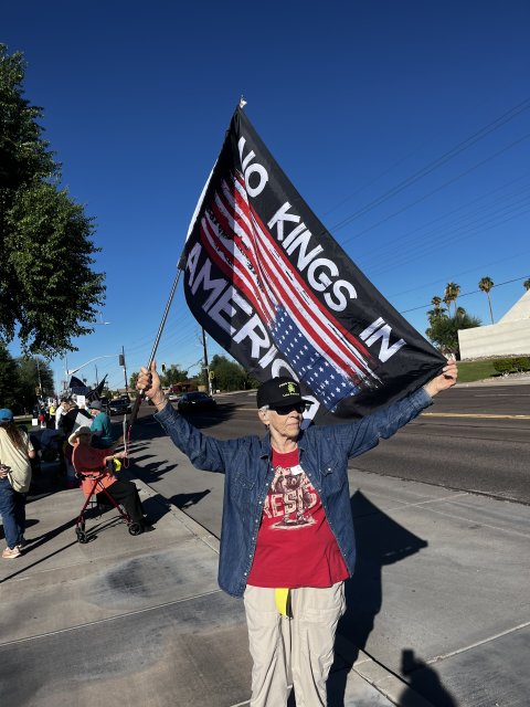 No Kings Day at Friendship Village, Tempe, Arizona