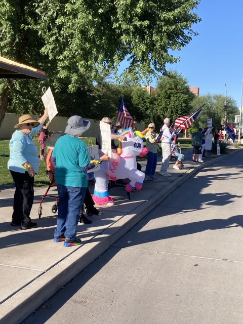 No Kings Day at Friendship Village, Tempe, Arizona