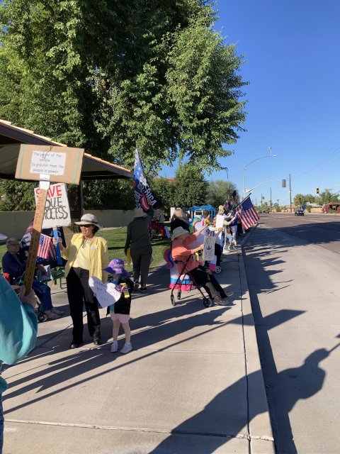 No Kings Day at Friendship Village, Tempe, Arizona