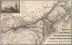 Grand Trunk Railway Map - Art Fettig