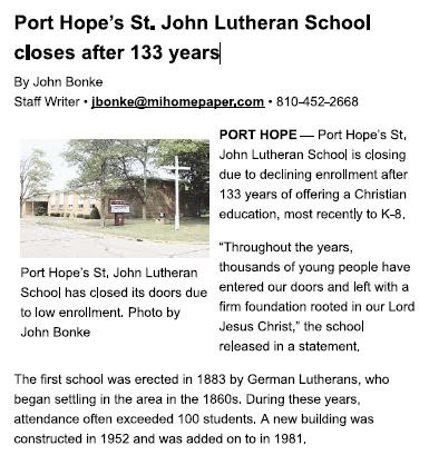 Port Hope St. Johns Lutheran School
