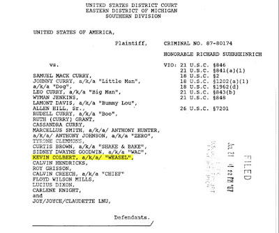 Kevin Colbert was among those indicted in the federal case against the Curry drug gang