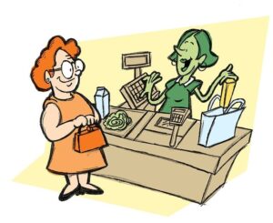 Checking out with the Cashier